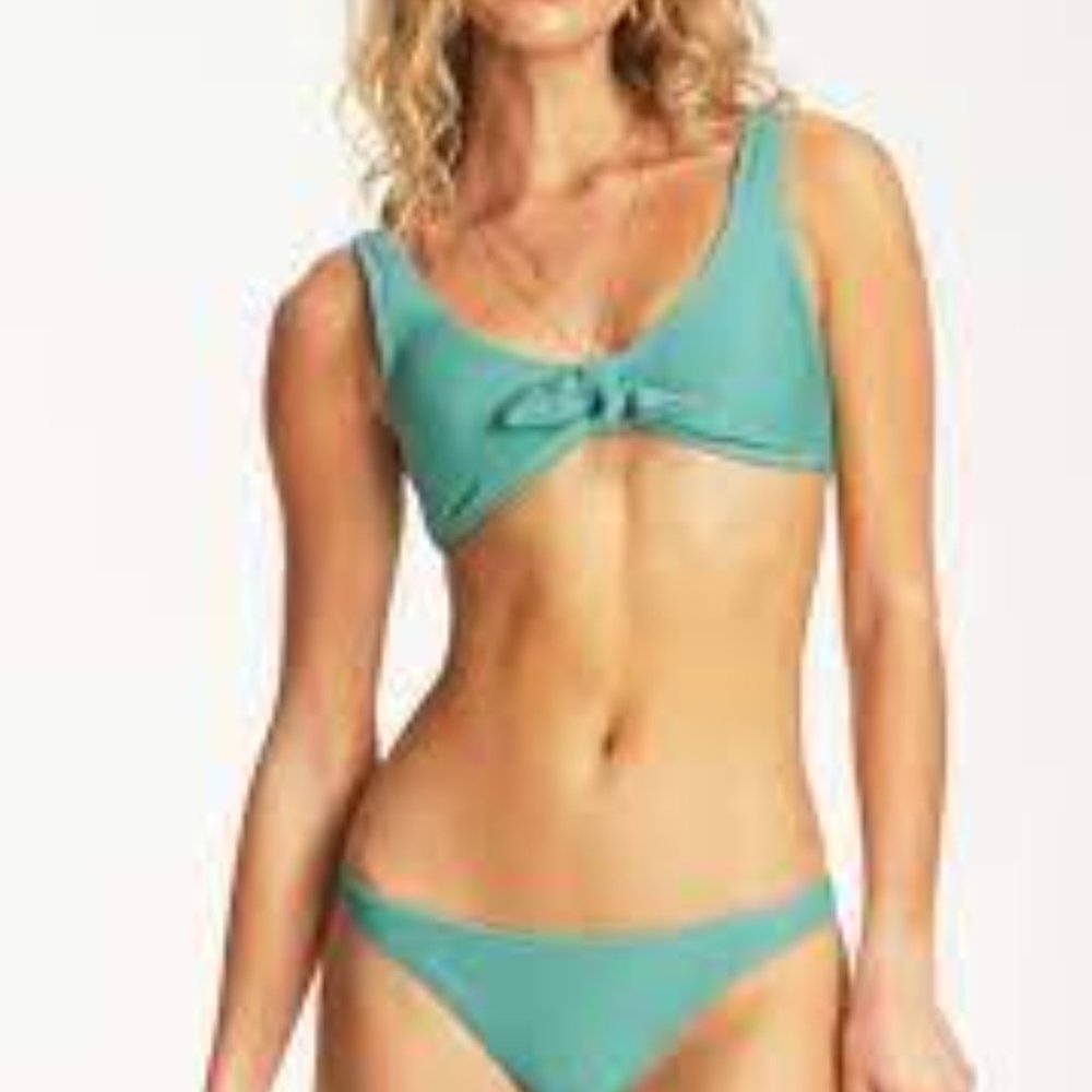 NWT!! Billabong Tanlines Tropic Bikini Bottom Sea Green Size Large